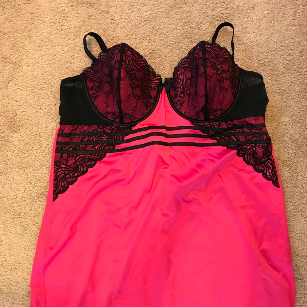 Torrid Pink and Black Lingerie